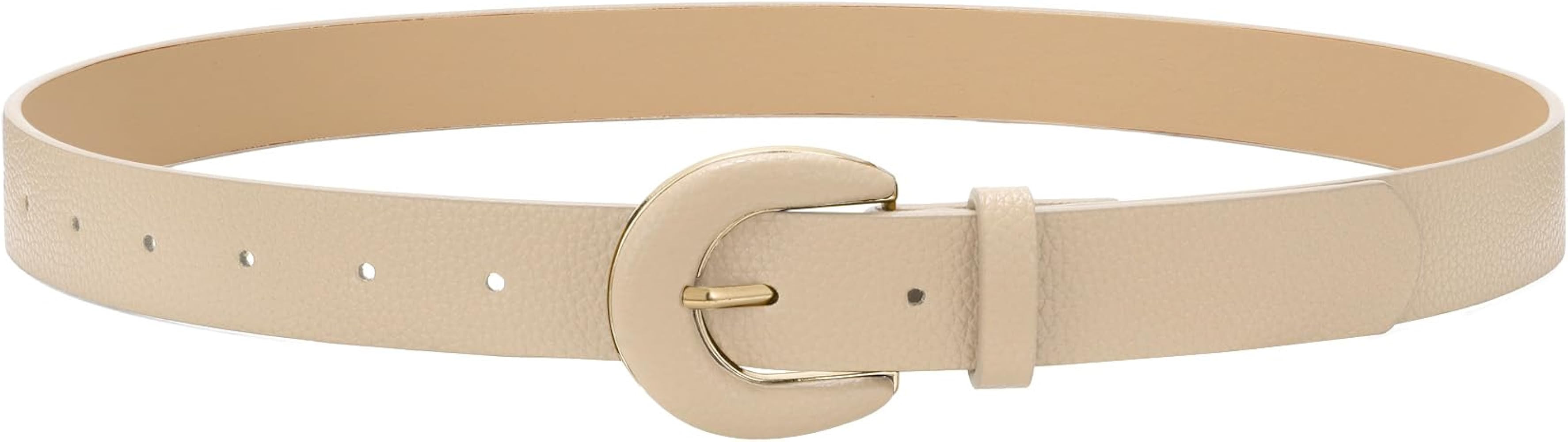 WHIPPY Women's Leather Belts for Jeans Pants Dress Black Leather Belts for Women Casual Fashion L... | Amazon (US)