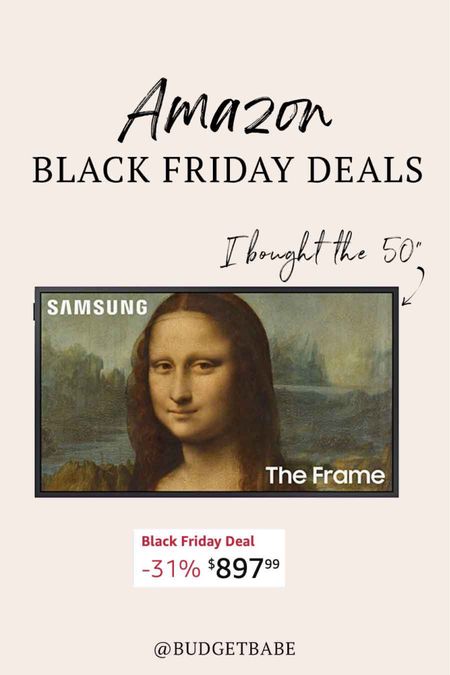 Didn’t take much to convince me to buy this Samsung the frame tv! I’ve wanted this for so long and it’s the best price I’ve seen all year. #blackfriday

#LTKCyberweek #LTKsalealert #LTKHoliday