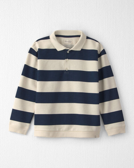 Boys Organic Cotton French Terry Rugby Polo - Little Planet | Carter's | Carter's Inc
