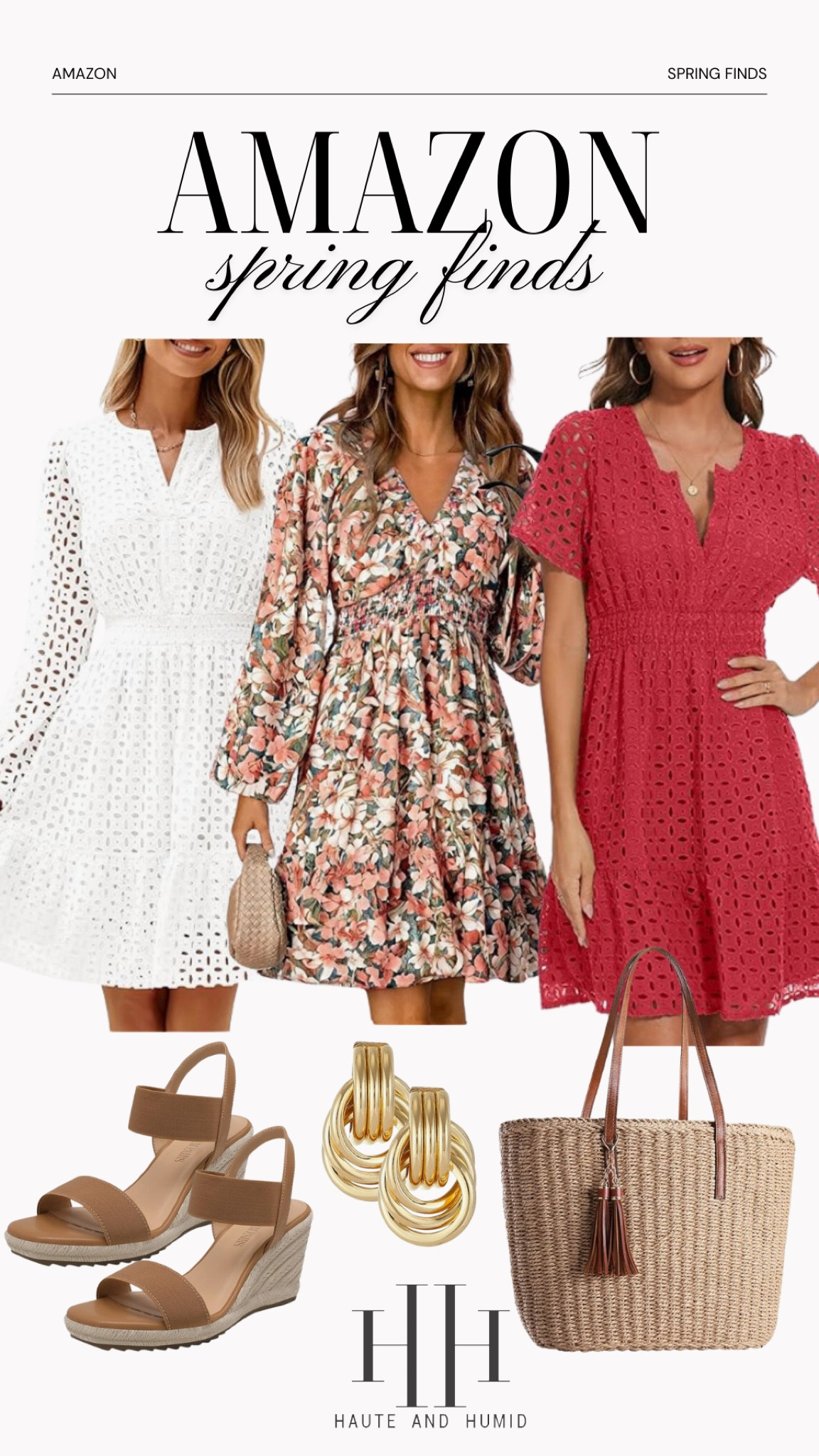 Amazon has the cutest spring dresses right now! Dress them up with wedge heels or dress them down with slide sandals. You can’t go wrong with a rattan tote! 

#LTKFindsUnder50 #LTKStyleTip #LTKSeasonal