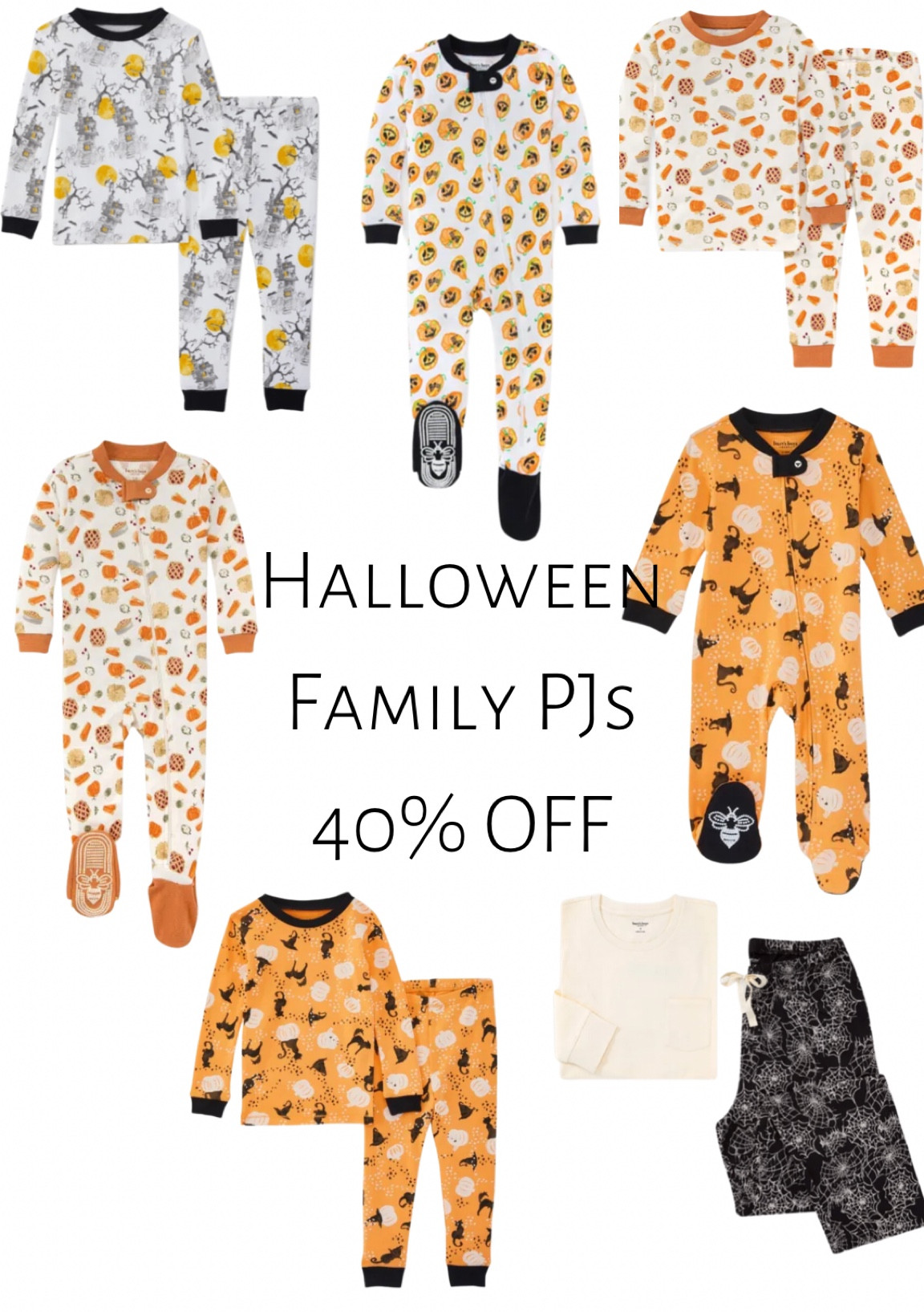Fall and Halloween Matching Family Pajamas - 40% off currently at Burt’s Bees. Baby and toddler pajamas too!

#LTKkids #LTKfamily #LTKbaby