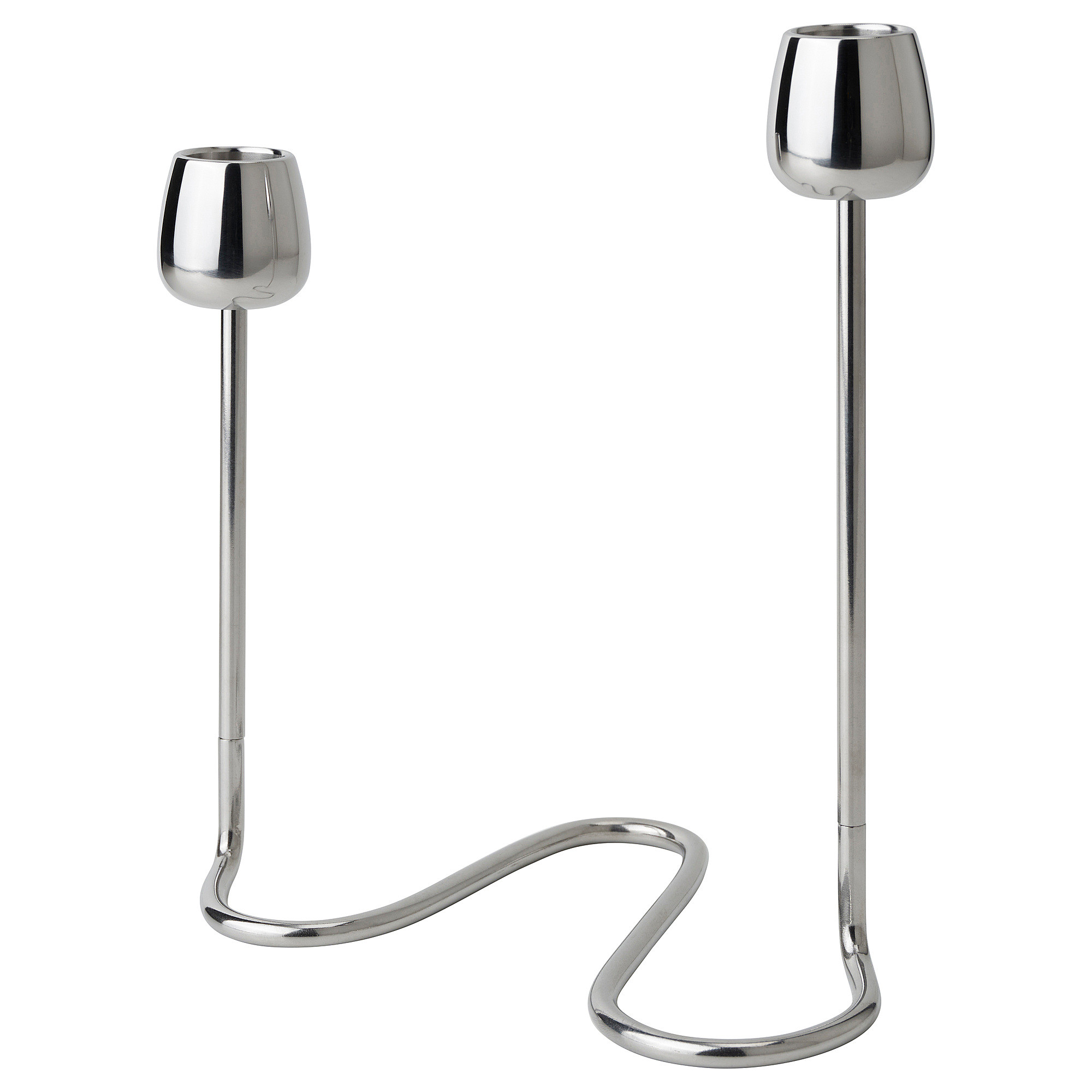 SILVERPÄRON candlestick for 2 candles, silver color, 7 ¾"  - IKEA | IKEA US