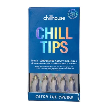 Chillhouse Chill Tips Press On Nails Catch The Crown Almond Style 30 Count | Walmart (US)