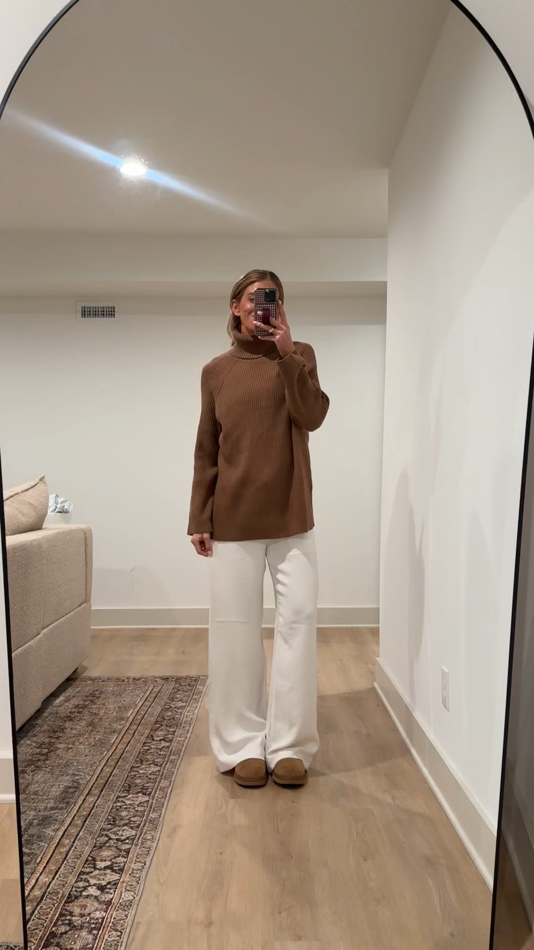 Small in top
Medium tall In bottoms (run tts)
