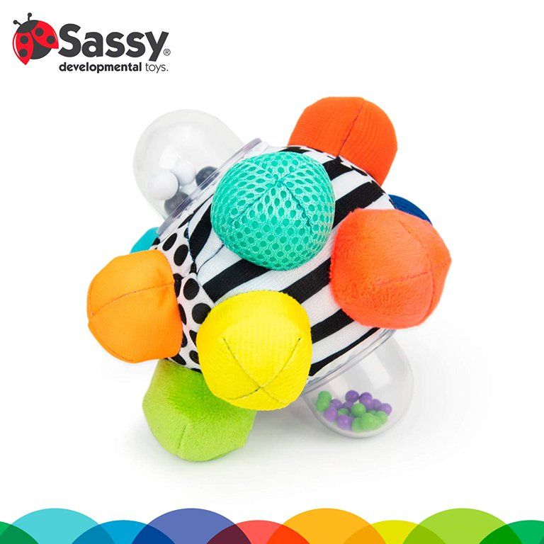 Sassy Developmental Bumpy Ball | Easy to Grasp Bumps Help Develop Motor Skills | for Ages 6 Month... | Walmart (US)