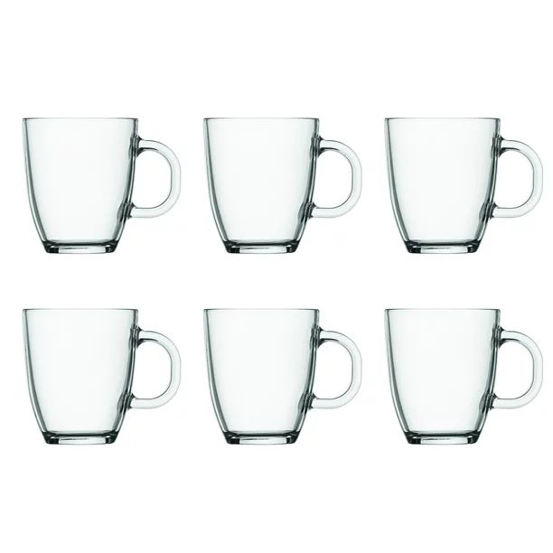 Bodum Bistro Coffee Mug 6-Pack, 12 Oz., Clear | Walmart (US)