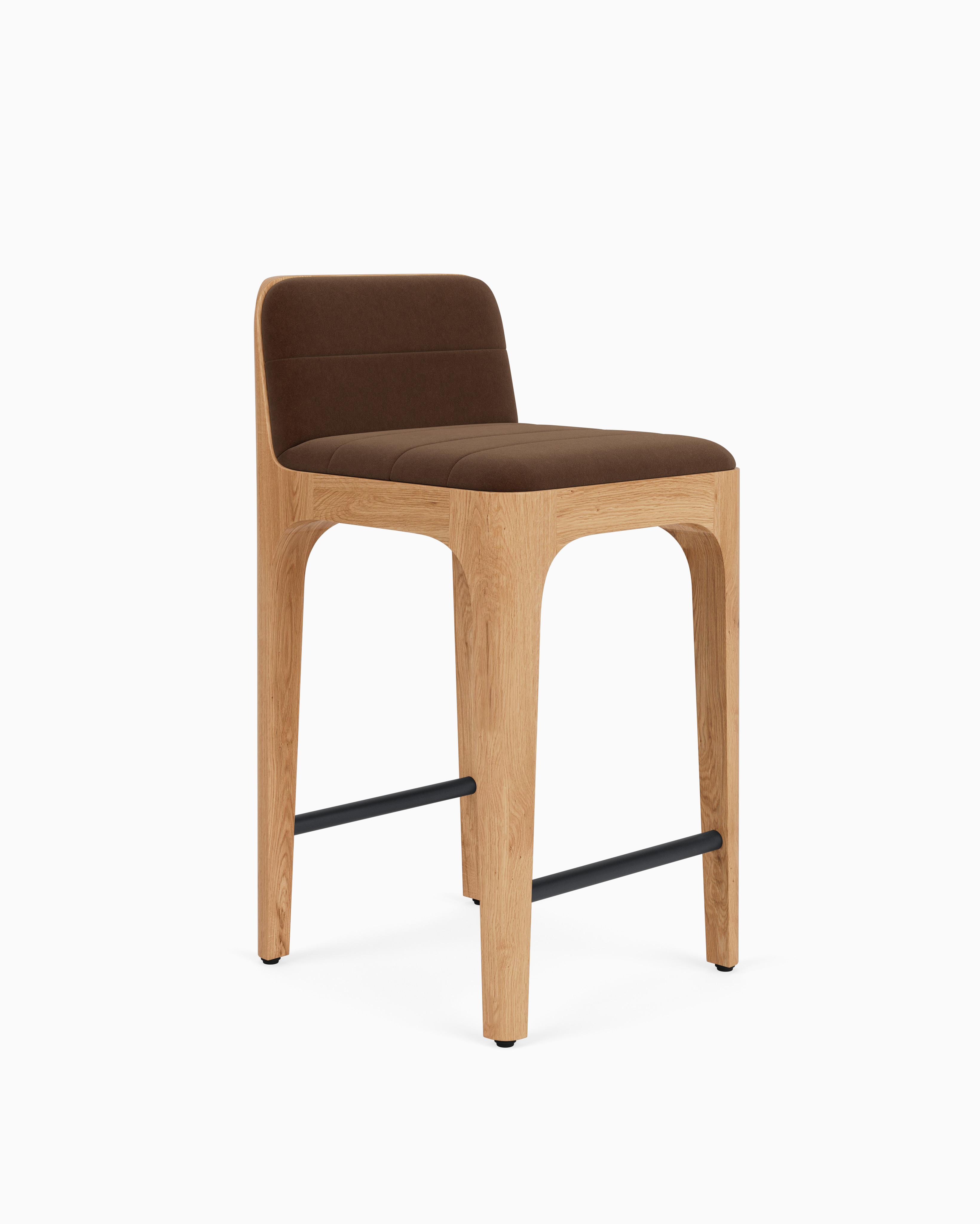 Canyon Counter Stool | Modern Counter Stools in Leather or Velvet | Denver Modern