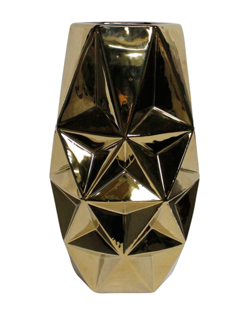 Ceramic Gold Vase | Gilt