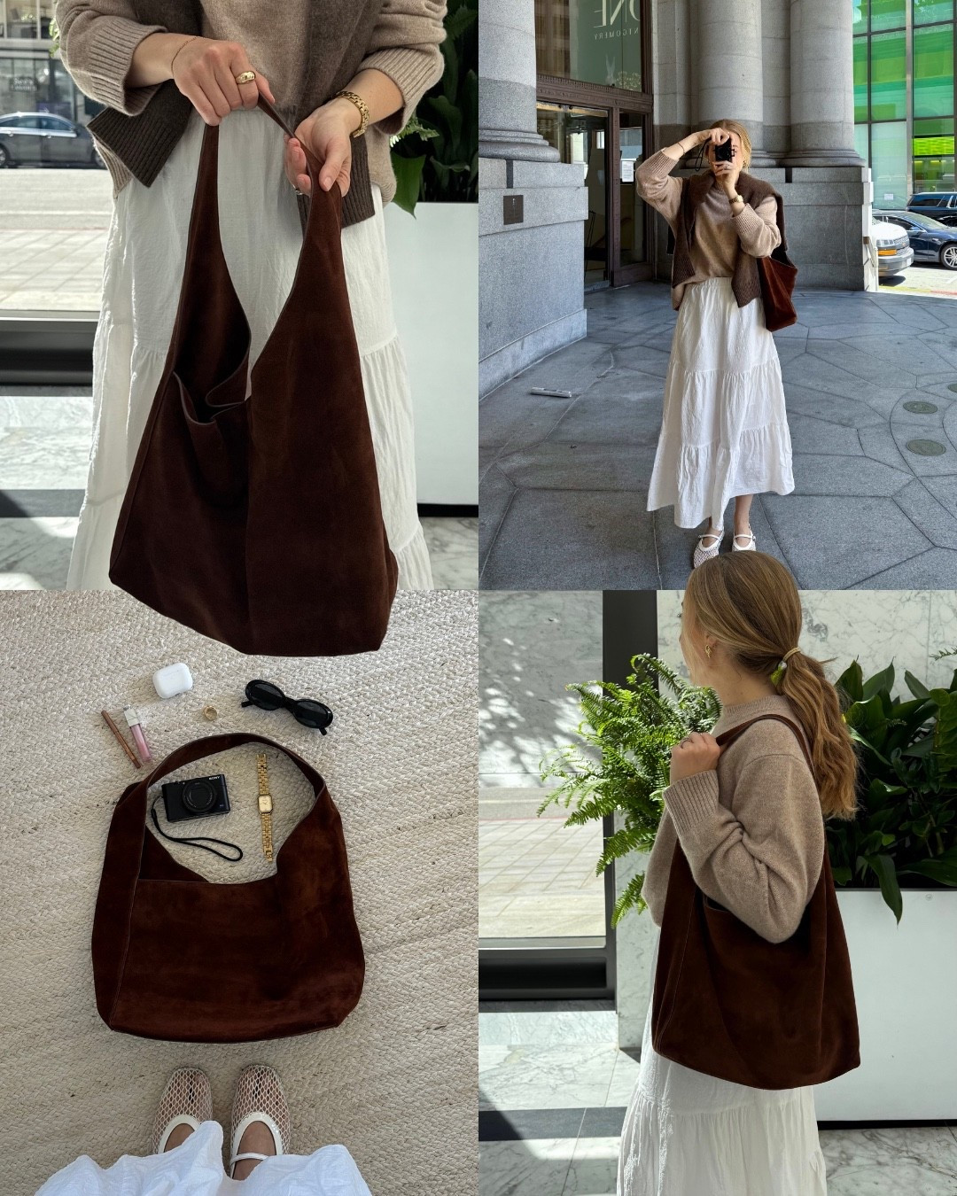 Fall outfit. Obsessed with this brown suede slouchy bag for fall 🍁 


#LTKSeasonal