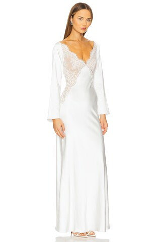self-portrait x Christopher Kane Long Sleeve Maxi Dress in White from Revolve.com | Revolve Clothing (Global)