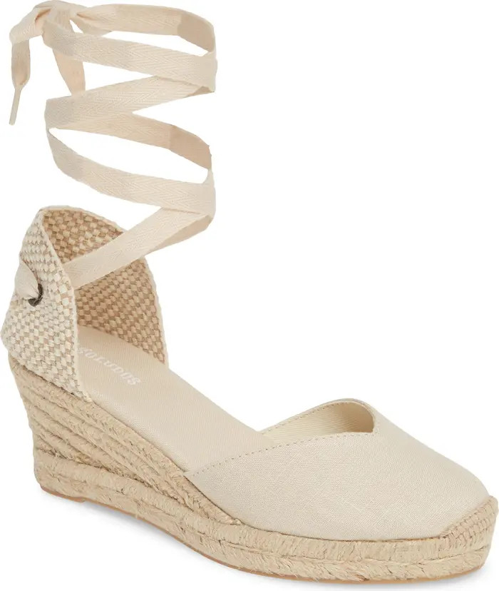 Soludos Lyon Ankle Wrap Wedge Espadrille | Nordstrom | Nordstrom