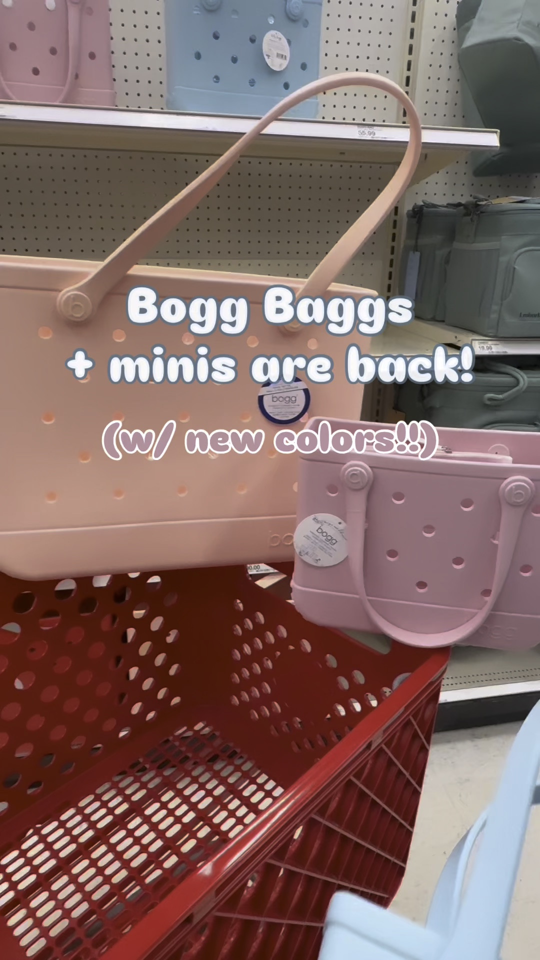 The perfect beach/pool accessory is back ☀️🌊🏝️, and in more colors for spring and summer! I saw the regular size Bogg Bag in a peach color today and then online I was able to get a sneak peek of a lavender one that I’m pretty sure  is also brand new 🥳!! The mini bags are so darling! I saw the baby blue and pink ones today and I can’t wait to see what else they come out with! These are currently unavailable online, but as they become available I will be sure to share links here!

Comment BAG below, and I’ll send you a link as soon as these become available online ☺️!! Once these are available online, links will be available through my bio link as well as in the LTK app when you search My Target Cart. #mytargetcart 🎯🛒

#targetstyle #sharemytargetstyle #mytargetstyle #target #targetlife #targetlove #targetbullseye #targetrun #boggbag #bogg Bogg bag pool style beach  style spring break inspo beach vacation #targetfashion #targetdollarspot #bullseyesplayground #targethaul #targetmom #targetteacher #sneekpeek

#LTKFamily #LTKActive #LTKItBag