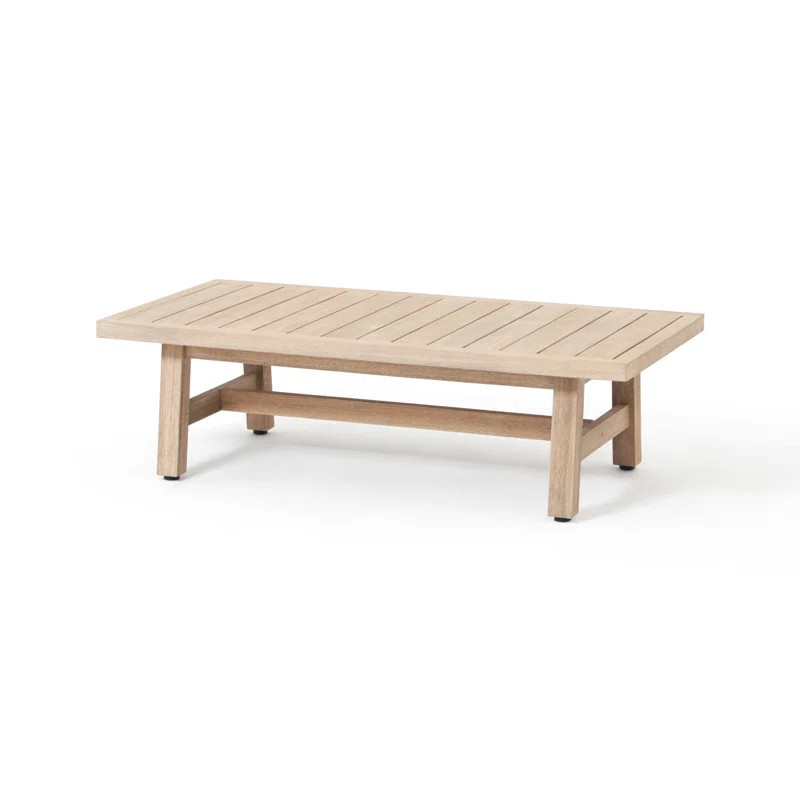 Patio Mediterranean Style Acacia Wood Dining Table | Wayfair North America