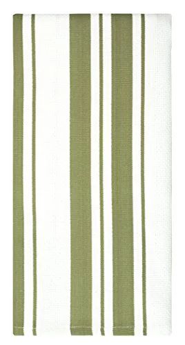 MU Kitchen 100% Cotton Basket Weave Stripe Dishtowel, 20 by 30-Inches (Ink Blue) | Walmart (US)