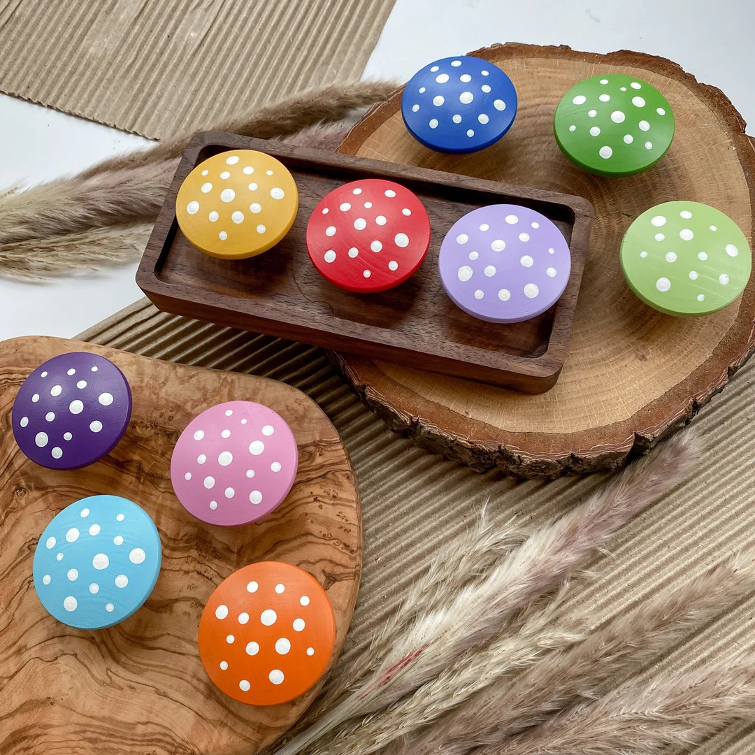 10 Large Rainbow Mushrooms - Etsy | Etsy (US)