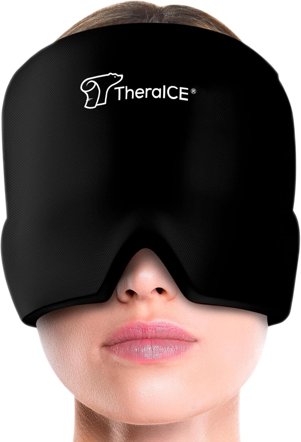 TheraICE Migraine Relief Cap, Soothing Headache Hat Ice Pack Mask, Face Cold Compress Cooling Gel... | Amazon (US)