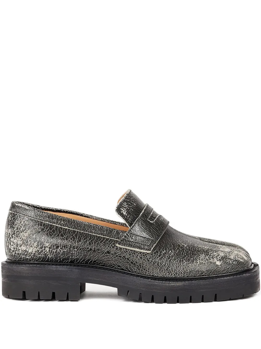 Maison MargielaTaby County crackled loafers | Farfetch (BR)