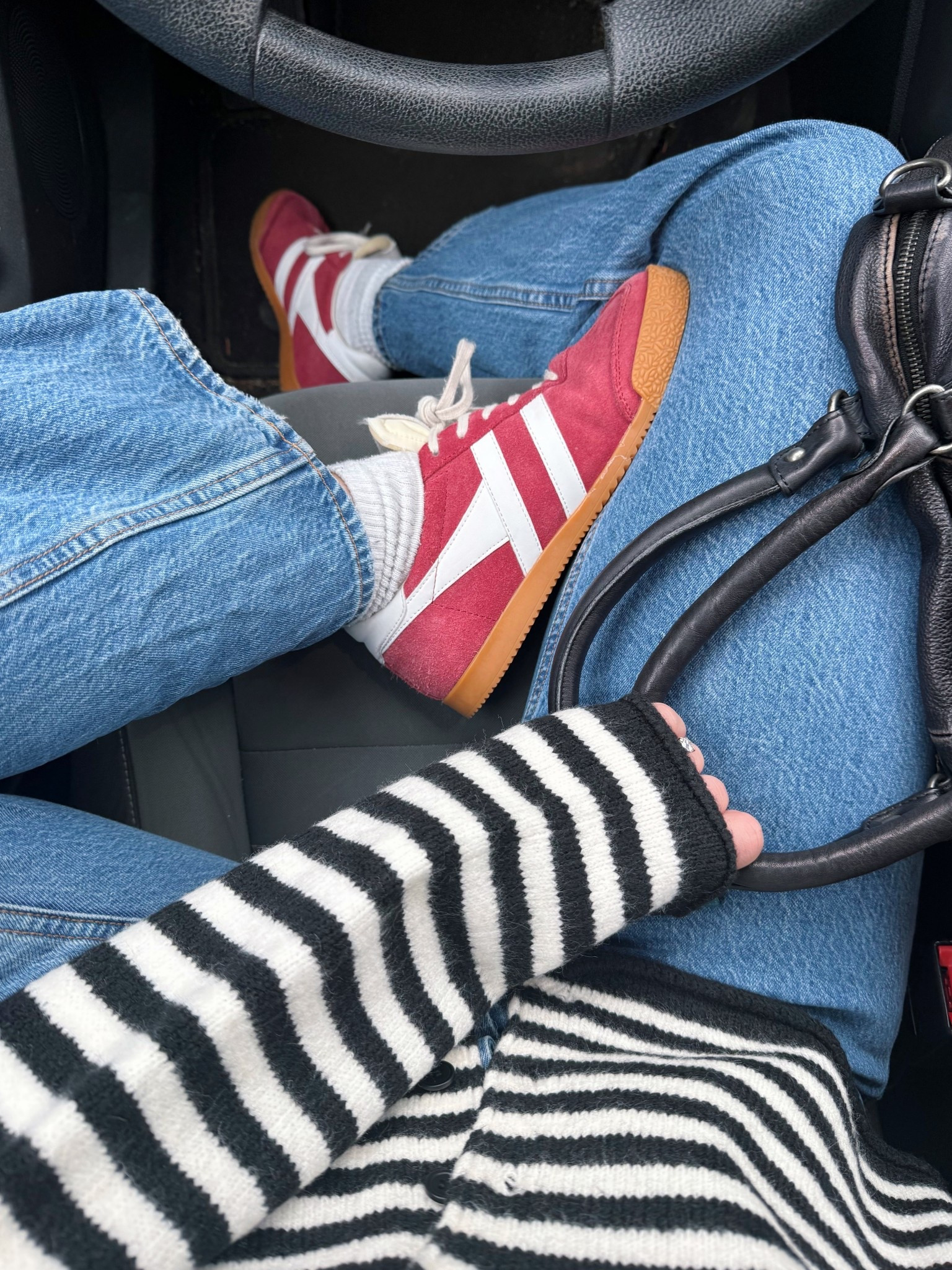 Striped cardigan launching at my store tomorrow (Waterlilyclothing.com) 🖤☃️🧣❄️