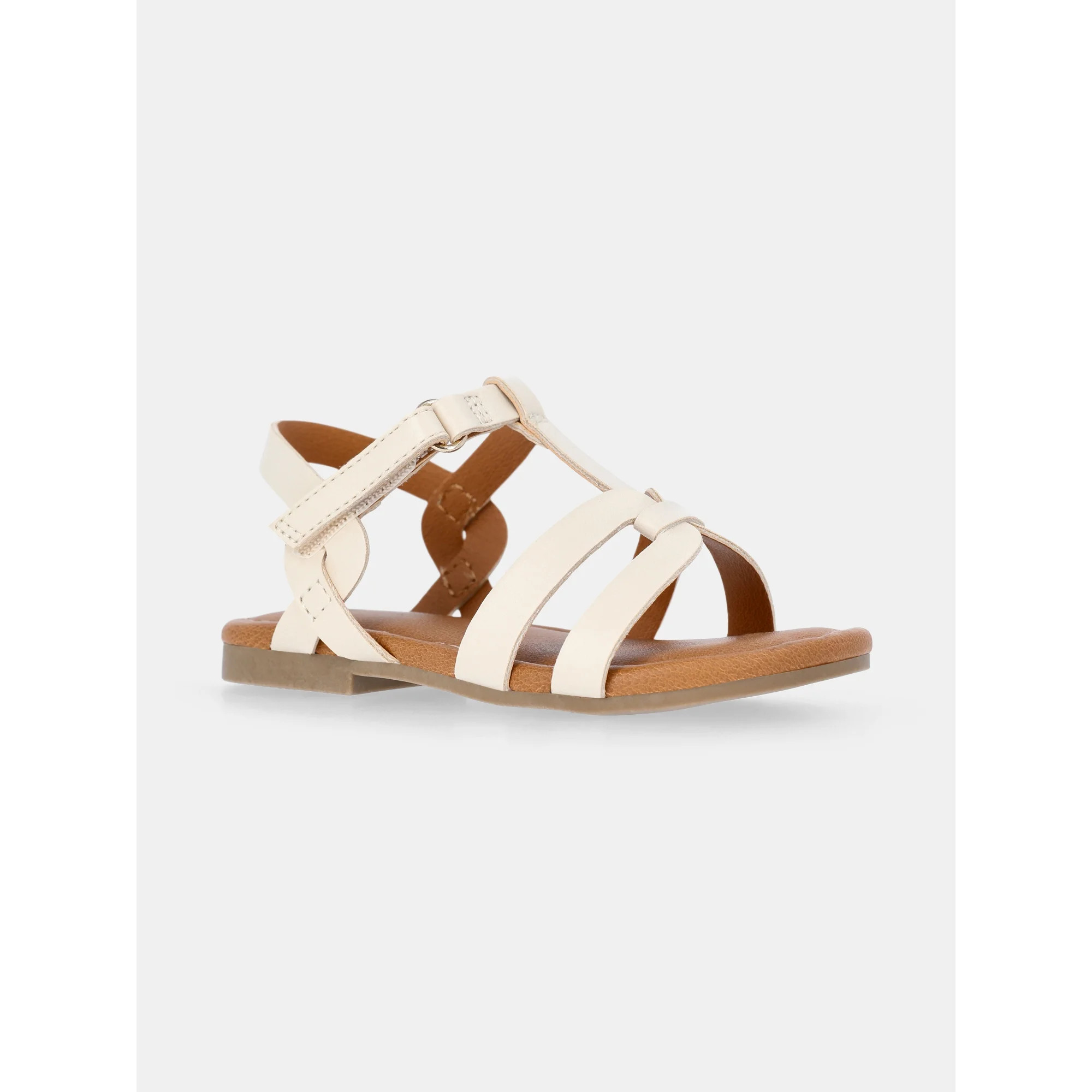 Wonder Nation Baby and Toddler Girls Knot Strappy Sandals - Walmart.com | Walmart (US)
