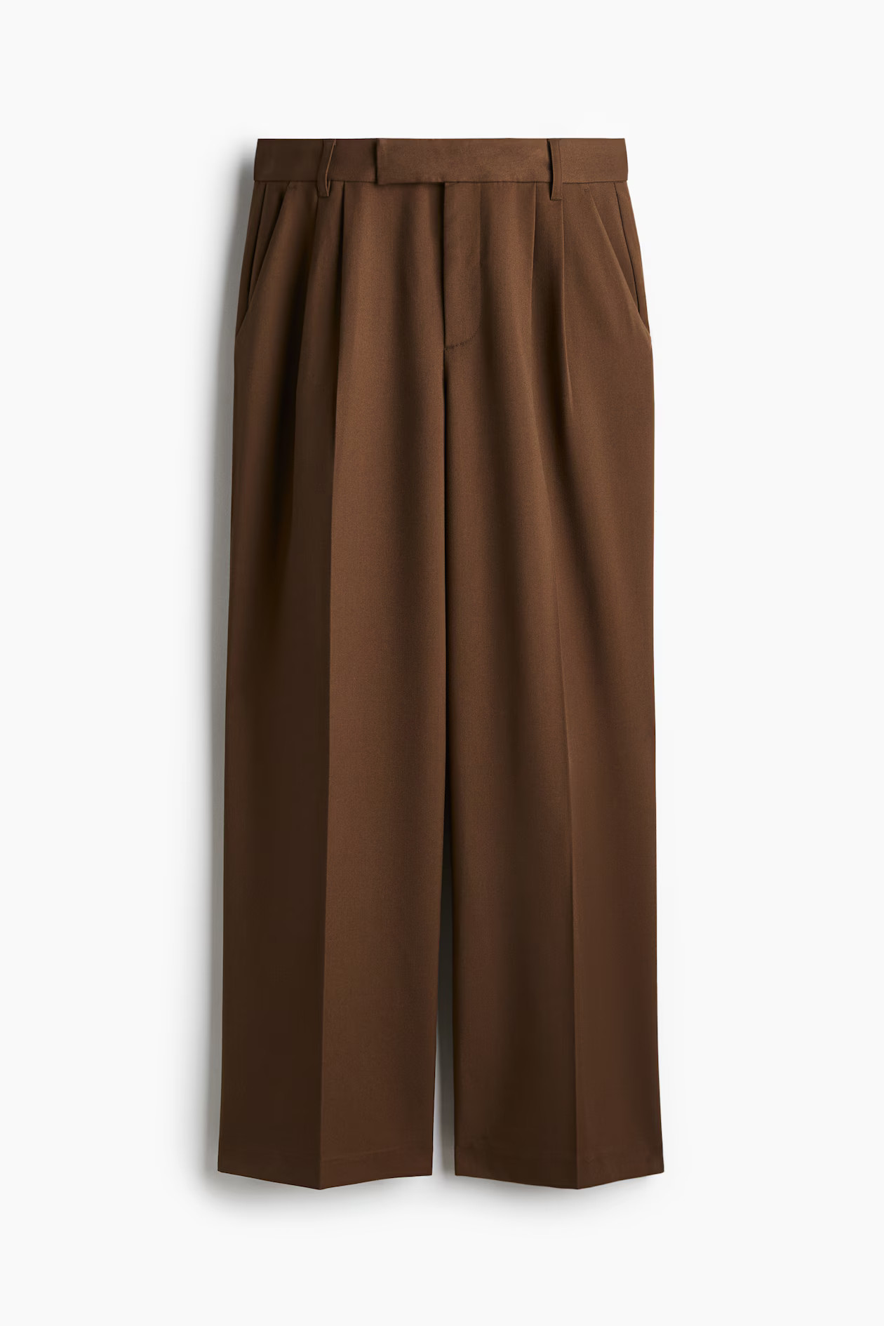 Tailored trousers - Dark brown - Ladies | H&M GB | H&M (UK, MY, IN, SG, PH, TW, HK)