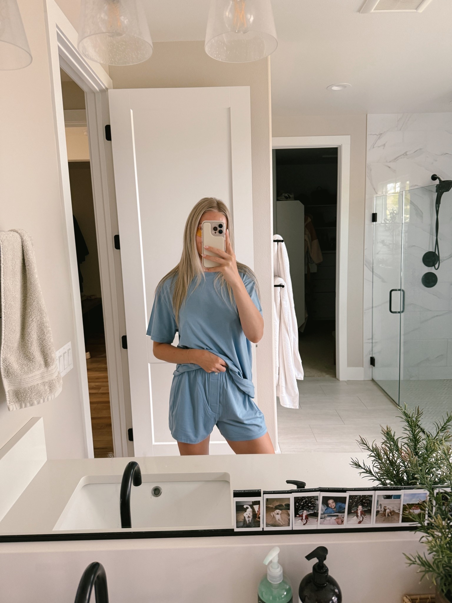 Cozy pajama set for summer! 🩵 

#LTKFindsUnder100 #LTKSeasonal