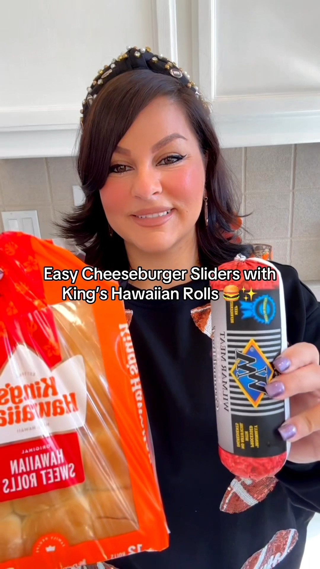 🍔 EASY CHEESEBURGER SLIDERS with King’s Hawaiian Rolls

🧾 Ingredients:
	•	1 pack (12-count) King’s Hawaiian sweet rolls
	•	1 lb ground beef
	•	Salt, pepper, garlic powder (to taste)
	•	Cheese of your choice 
	•	Diced onions (optional)
	•	Burger sauce (ketchup + mayo + mustard mix, or your favorite)
	•	Butter (2 tbsp, melted)
	•	Sesame seeds (optional garnish)

⸻

🔥 Directions:
	1.	Preheat oven to 350°F (175°C).
	2.	Slice rolls in half horizontally (keep them connected, don’t separate).
	3.	In a skillet, cook ground beef with salt, pepper, and garlic powder. Add onions if desired.
	4.	Drain grease, then spread the beef evenly over the bottom half of the rolls.
	5.	Layer cheese over the beef.
	6.	Add top half of the rolls.
	7.	Brush with melted butter, sprinkle sesame seeds on top.
	8.	Bake for 10–12 minutes, until cheese melts and tops are golden.
	9.	Cut into individual sliders and serve with burger sauce or pickles on the side.

#EasyRecipes #Sliders #DinnerIdeas #CheeseburgerSliders #KingsHawaiian   