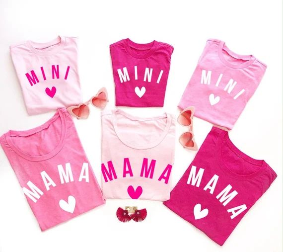 PINK AND PRETTY  Mommy and Me Matching Shirts Mother | Etsy | Etsy (US)