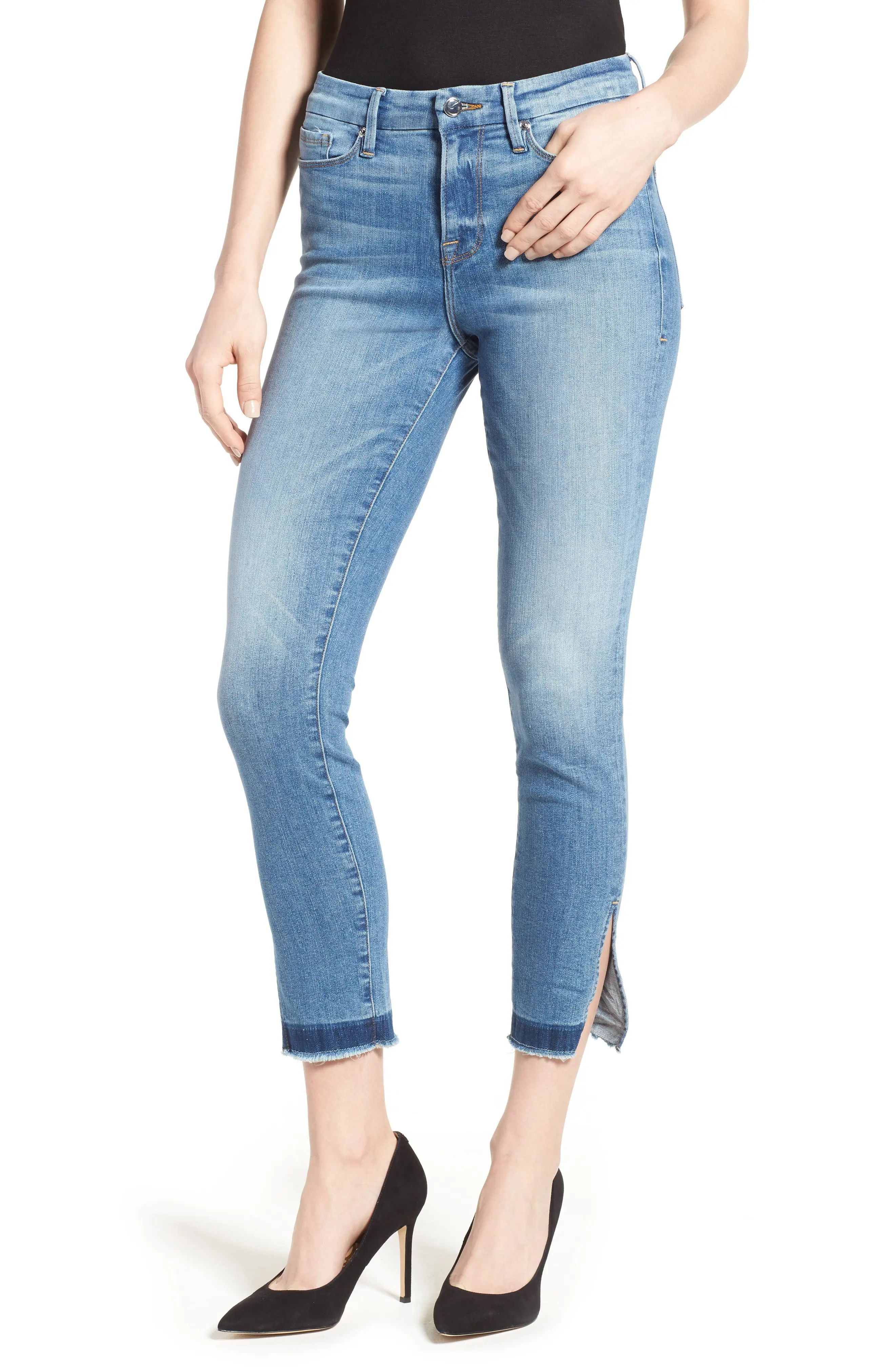 Good Legs High Rise Split Hem Crop Skinny Jeans | Nordstrom