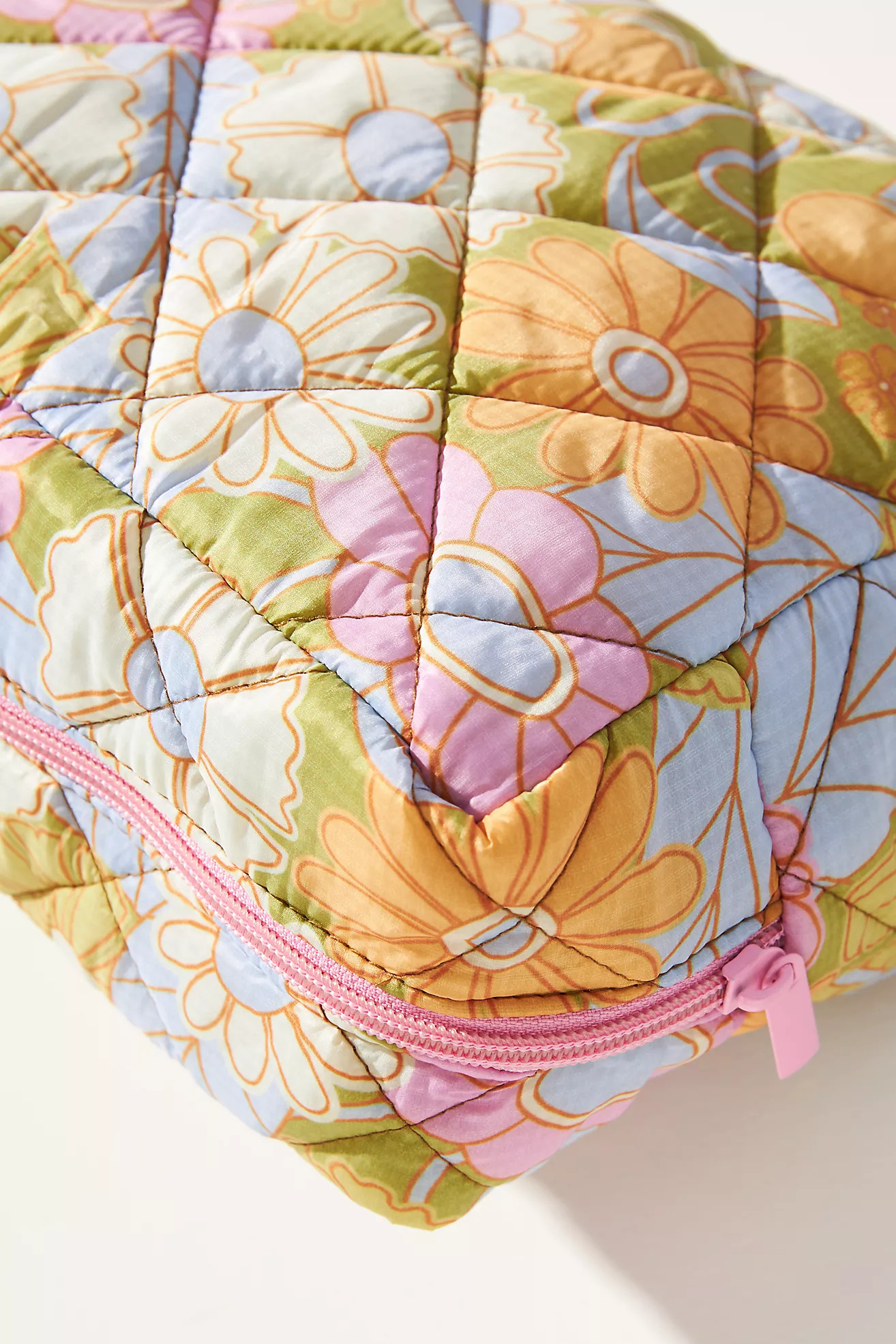 Talking Out Of Turn Large Puffy Busy Bee Makeup Bag | Anthropologie (US)