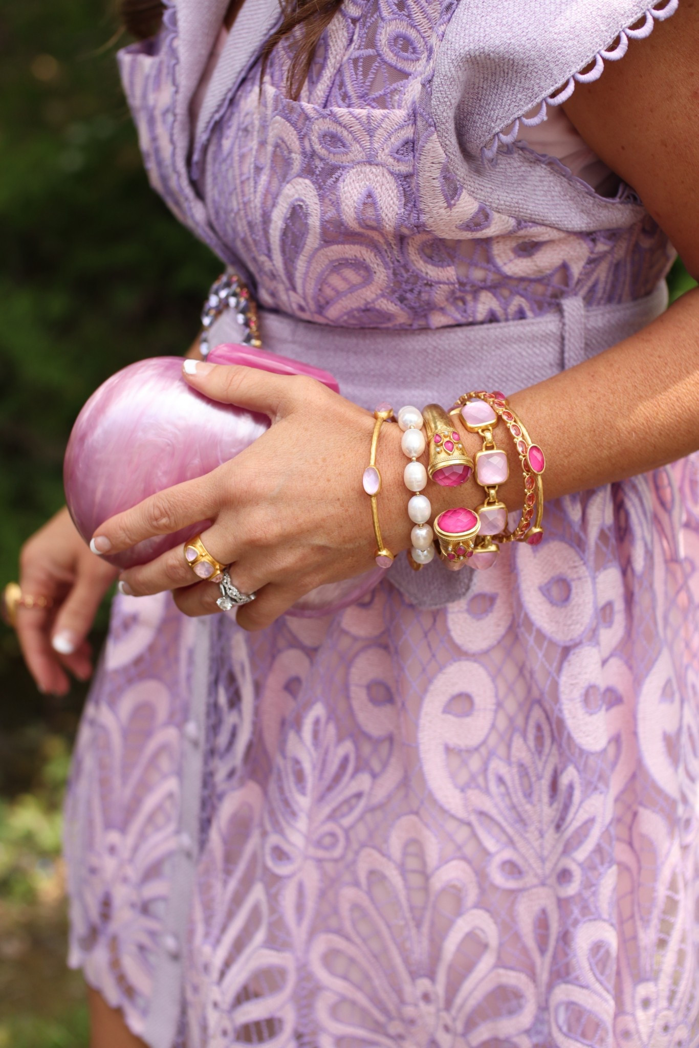 Wedding guest dress / statement jewelry / bracelets / gifts for her / acrylic clutch / wedding accessories 

#LTKFindsUnder50 #LTKParties #LTKWedding