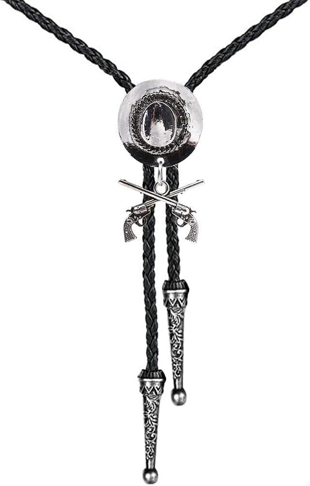 GelConnie Bolo Ties for Men Women Western Cowboy Tie Mens Western Necklace Leather Necktie Gold B... | Amazon (US)