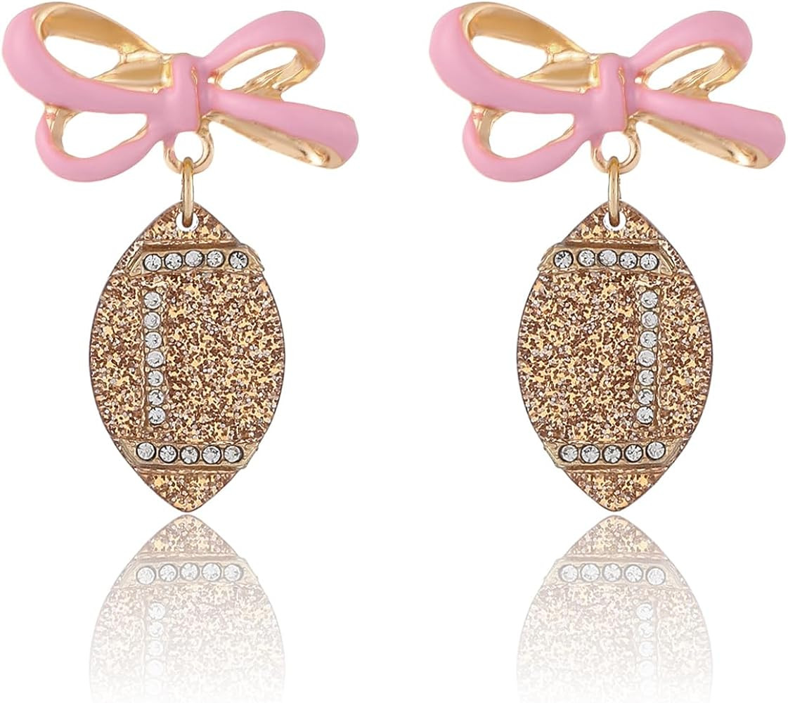 Sport Dangle Earrings for Women | Soccer|Baseball|Golf|Football Earrings | Jewelry Gift for Sport... | Amazon (US)