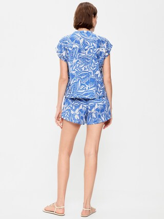 High-Waisted Crinkle Gauze Shorts | Old Navy (US)