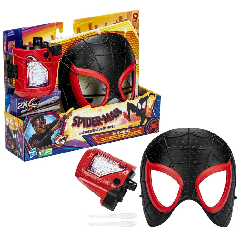 Marvel: Across the Spider Verse Miles Morales Mask and Blaster, Halloween Costume for Boys and Gi... | Walmart (US)