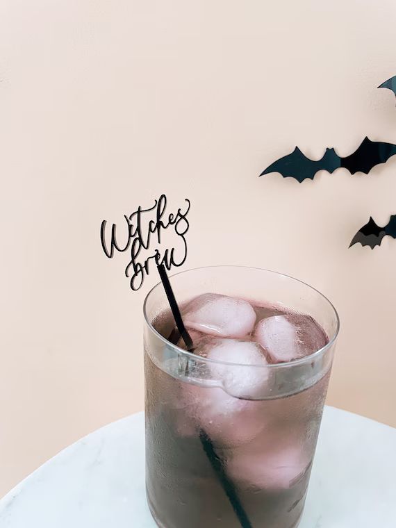 Halloween Stirrers Stir Sticks Witches Brew Drink Stirrers | Etsy | Etsy (US)
