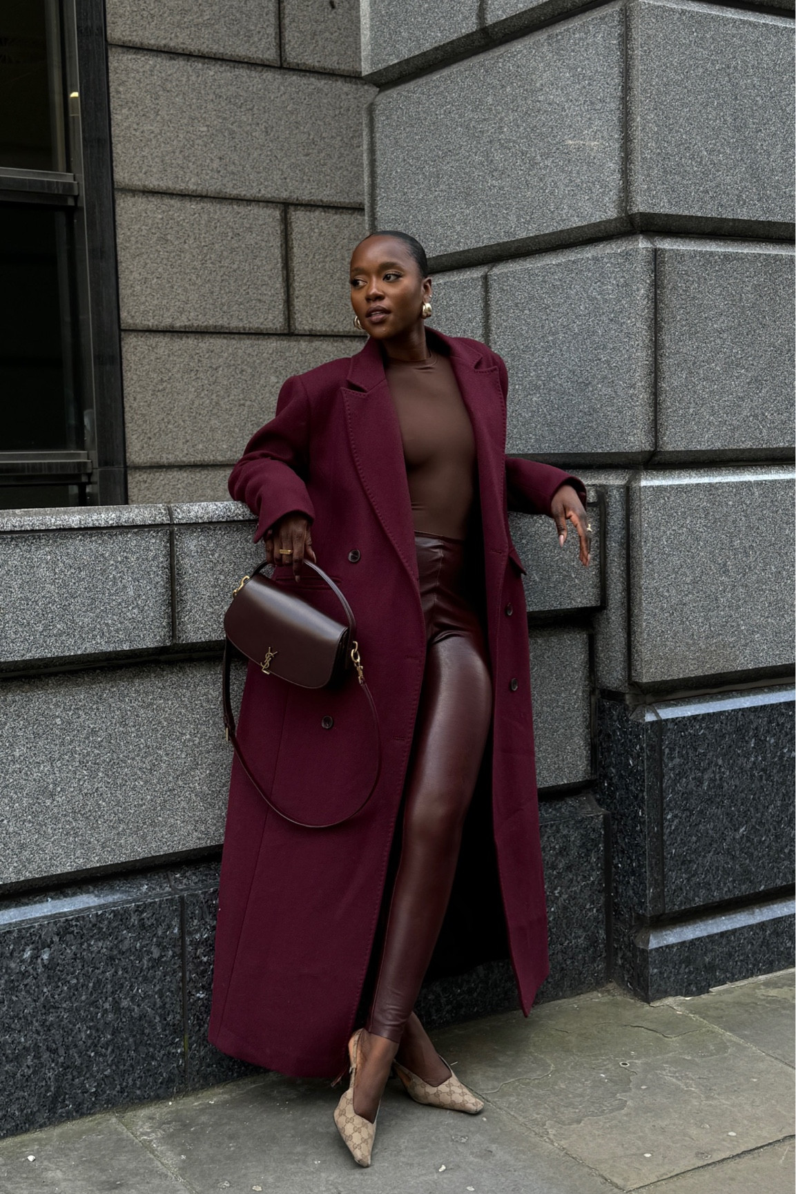 Burgundy Autumn winter outfit styling #FashionMonth#LTKautumn

#LTKluxury