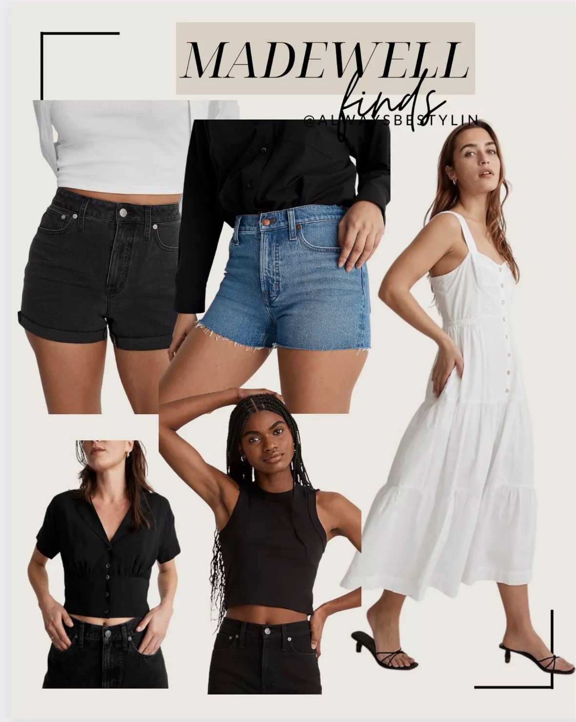 Curvy High-Rise Denim Shorts in … curated on LTK