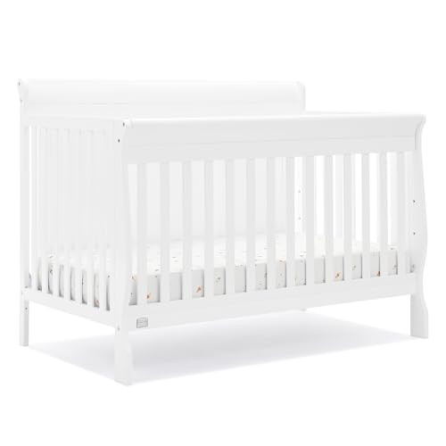 Delta Children Simmons Kids Carter 6-in-1 Convertible Crib - Greenguard Gold Certified, Bianca Wh... | Amazon (US)