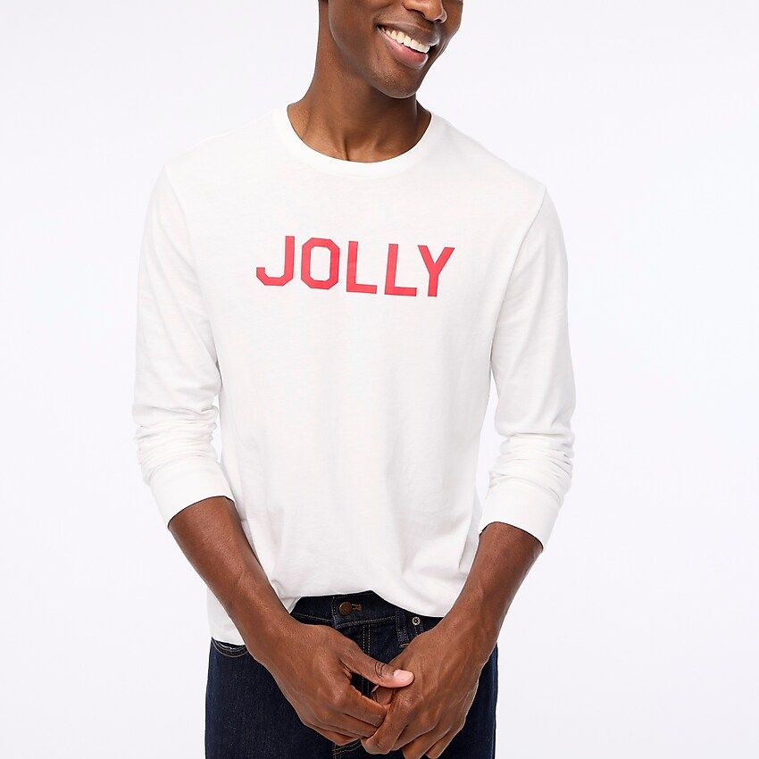 Long-sleeve "jolly" graphic tee | J.Crew Factory