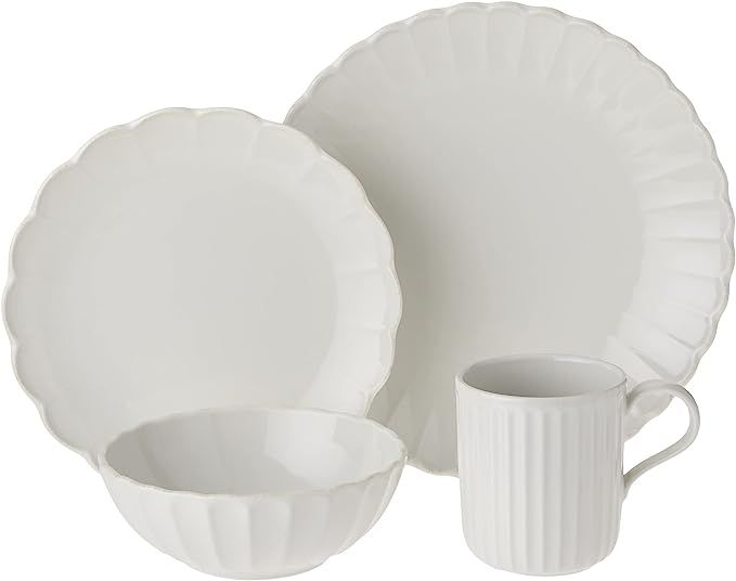 Lenox French Perle Scallop 4-Piece Place Setting, 5.55 LB | Amazon (US)