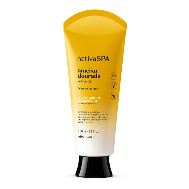 Loção Radiante Desodorante Corporal Nativa Spa Ameixa Dourada 200ml | oBoticario (BR)