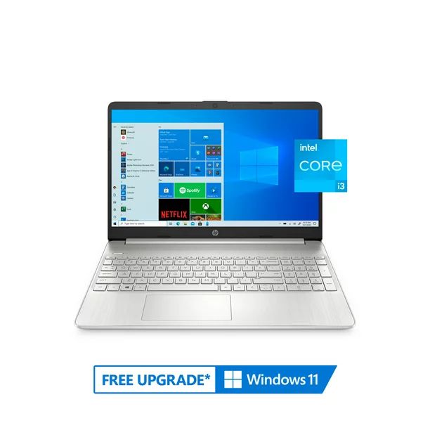 HP 15.6" Laptop, Intel Core i3-1115G4, 8GB RAM, 256GB SSD, Windows 10 Home, Natural Silver, 15-dy... | Walmart (US)