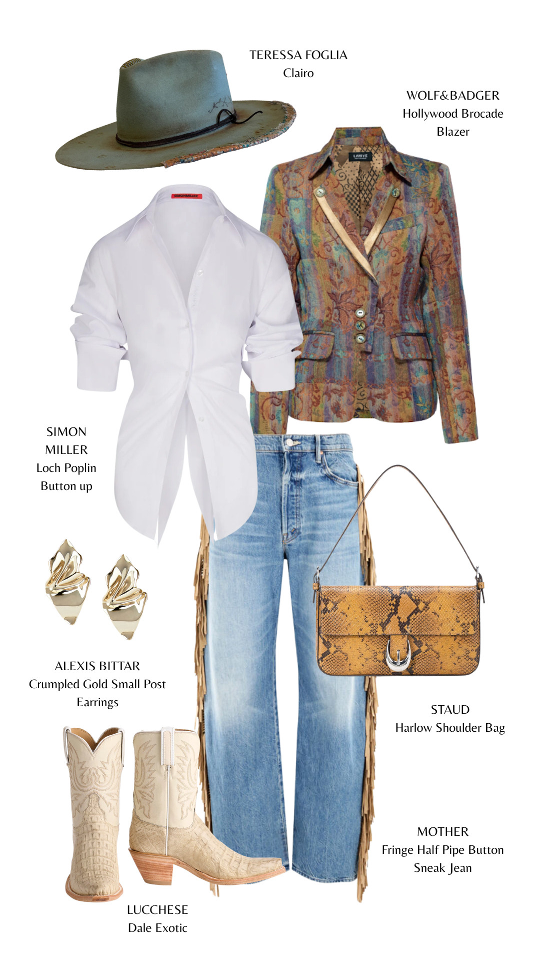 Western classics with a polished twist — fringe denim, statement boots, and a tailored brocade blazer. 🤠✨

#WesternChic #FringeDenim #CowgirlStyle #ModernWestern #WesternFashion #CowboyBoots #RodeoStyle #StatementStyle #OutfitInspo #WesternVibes
 

 #LTKFestival #LTKootd