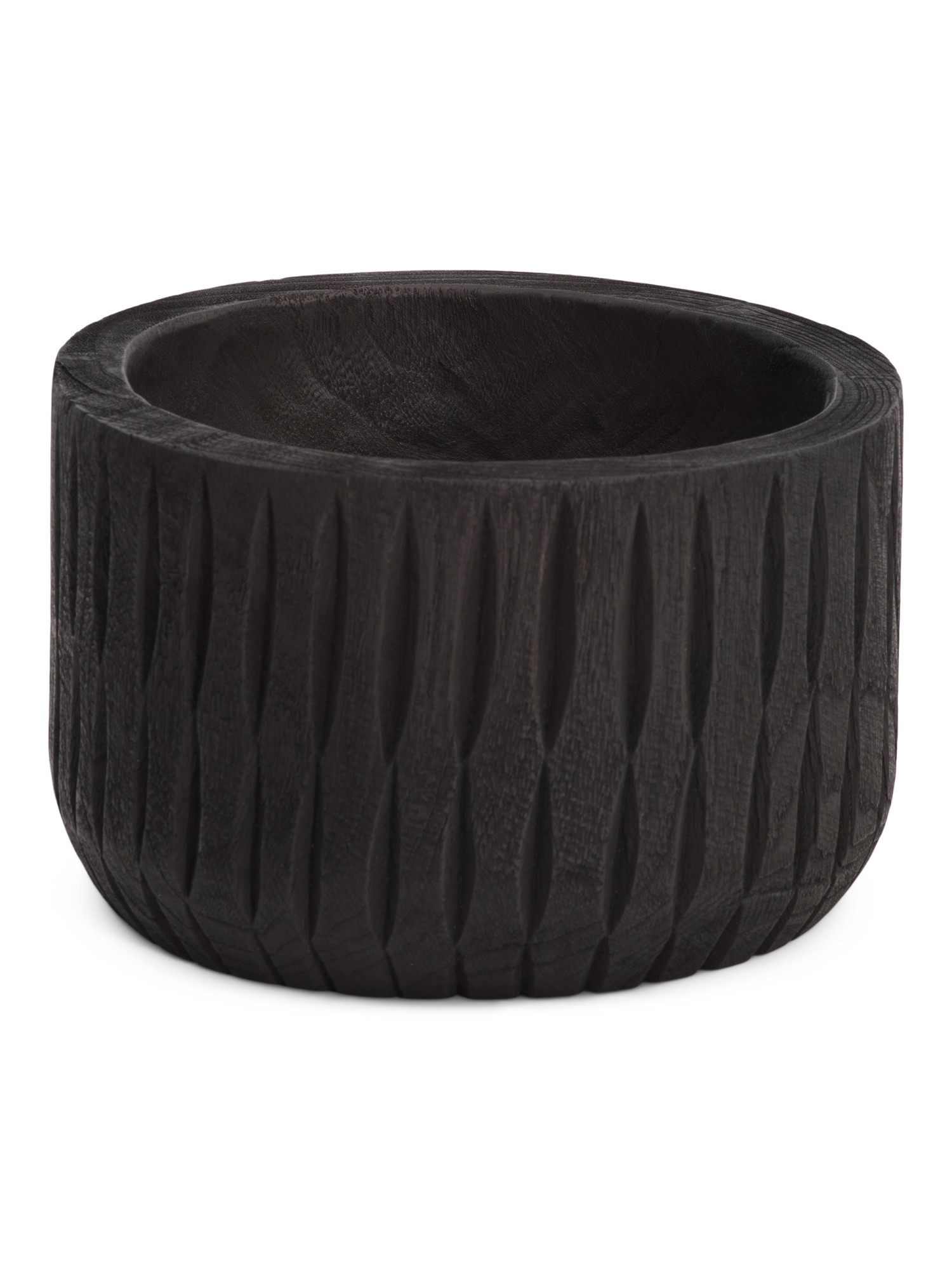 Wooden Ridged Bowl | TJ Maxx