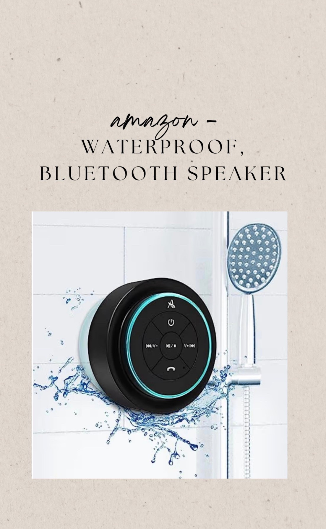 amazon — waterproof, bluetooth speaker
under $30 , perfect stocking stuffer

#LTKHome #LTKHoliday #LTKGiftGuide