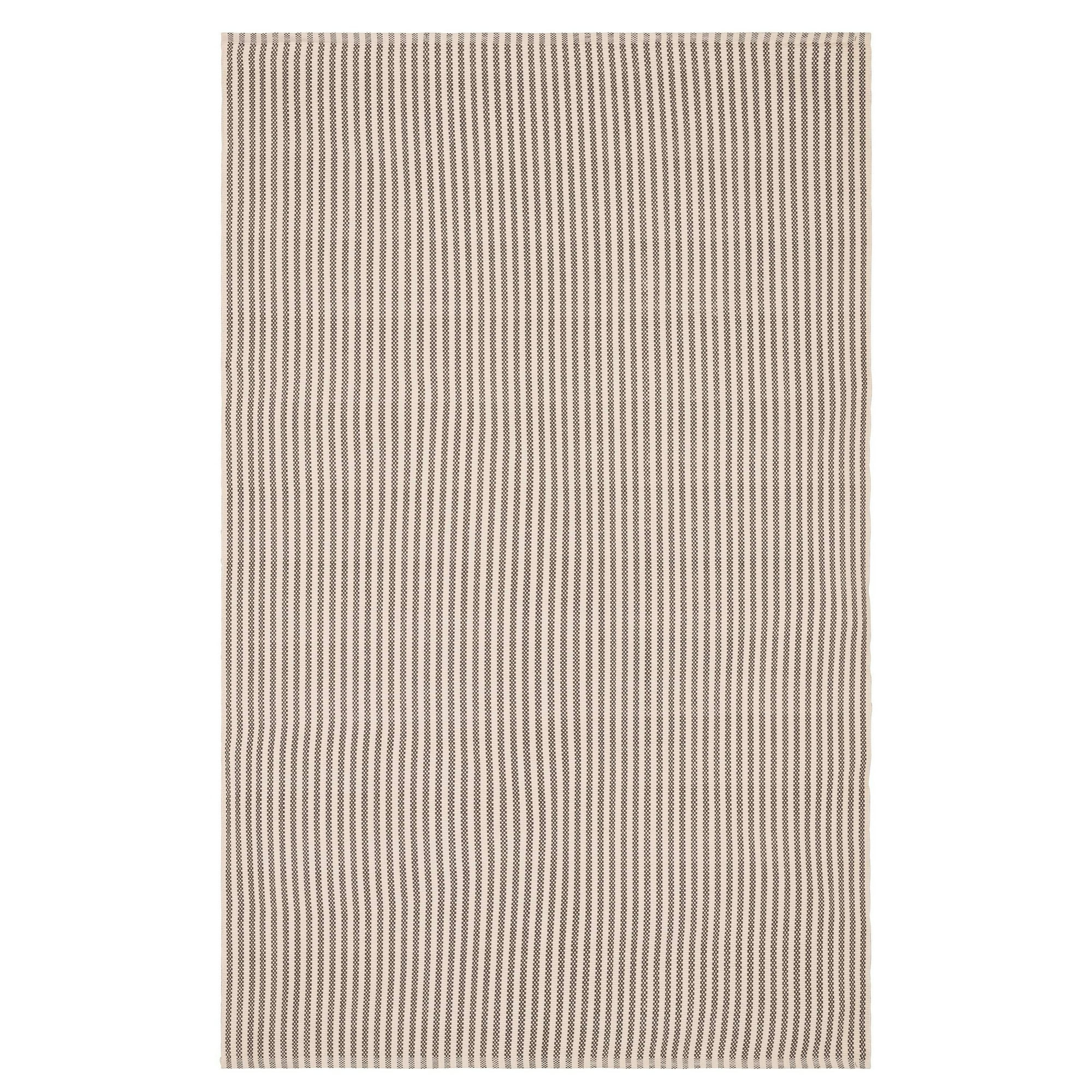 Pinstripe Brown/Ivory Handwoven Indoor/Outdoor Rug, 8' x 10' | Walmart (US)