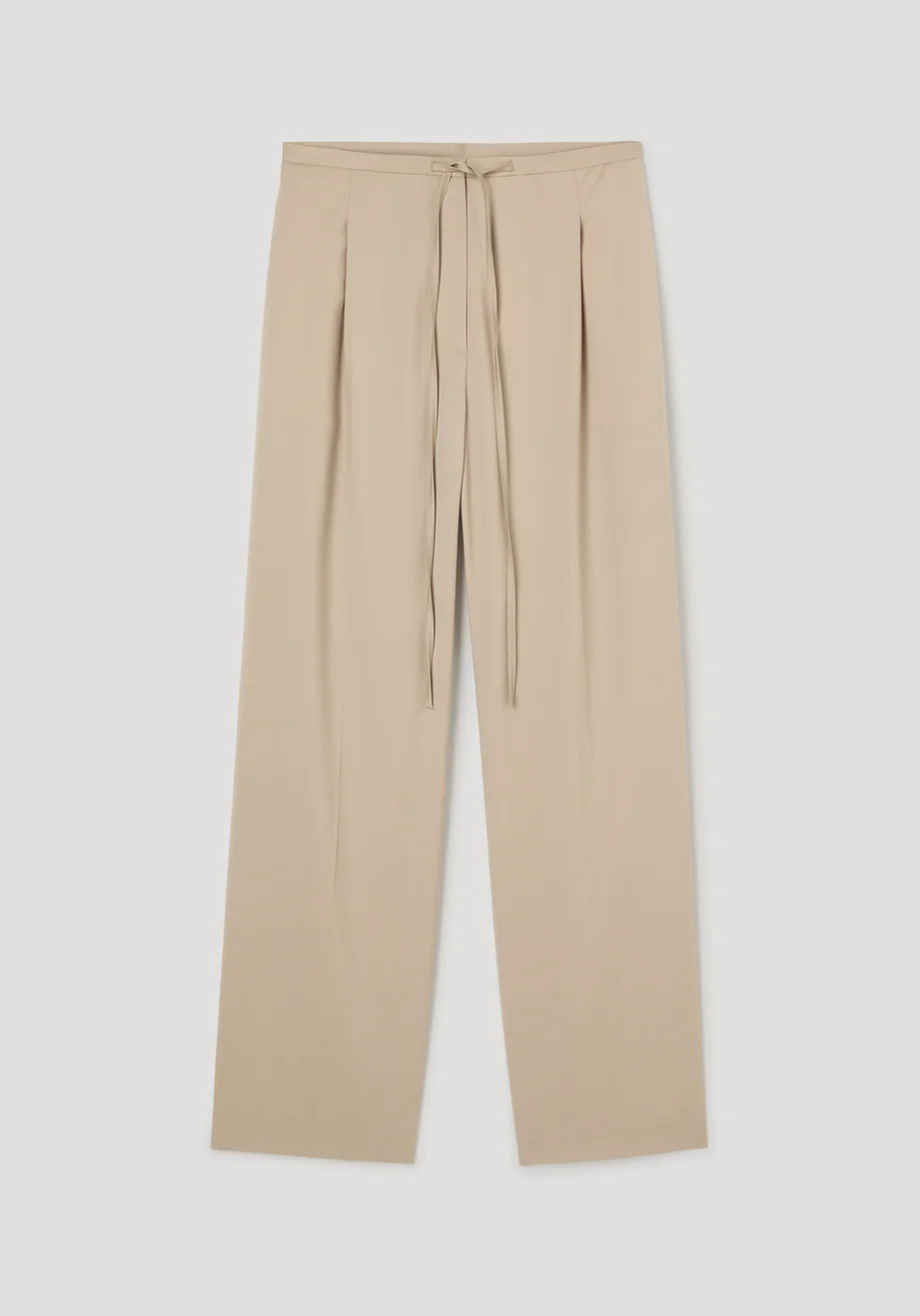relaxed drawstring trousers | beige | Rohe