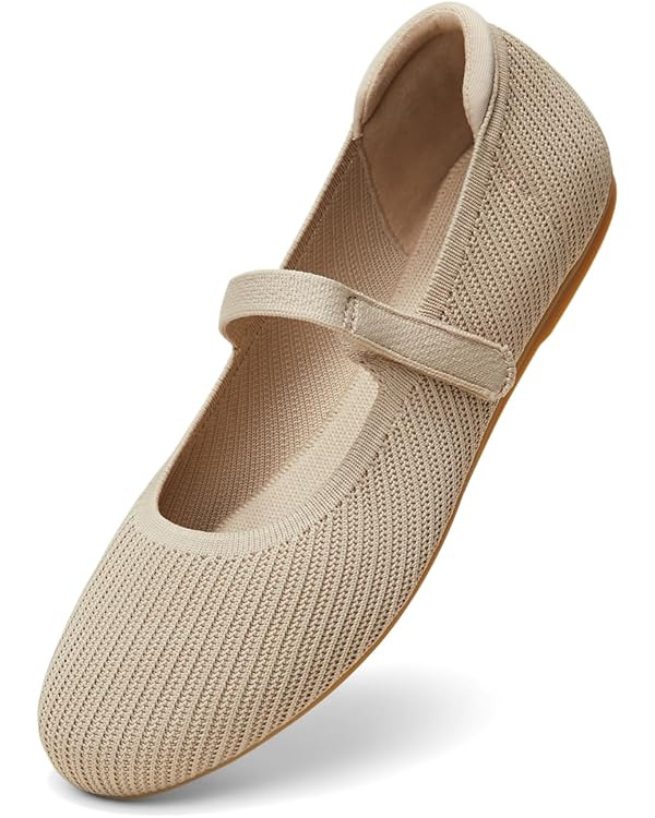 Arromic Ballet Flats for Women Round Toe Mary Jane Shoes Comfortable Dressy Women Flats Adjustabl... | Amazon (US)
