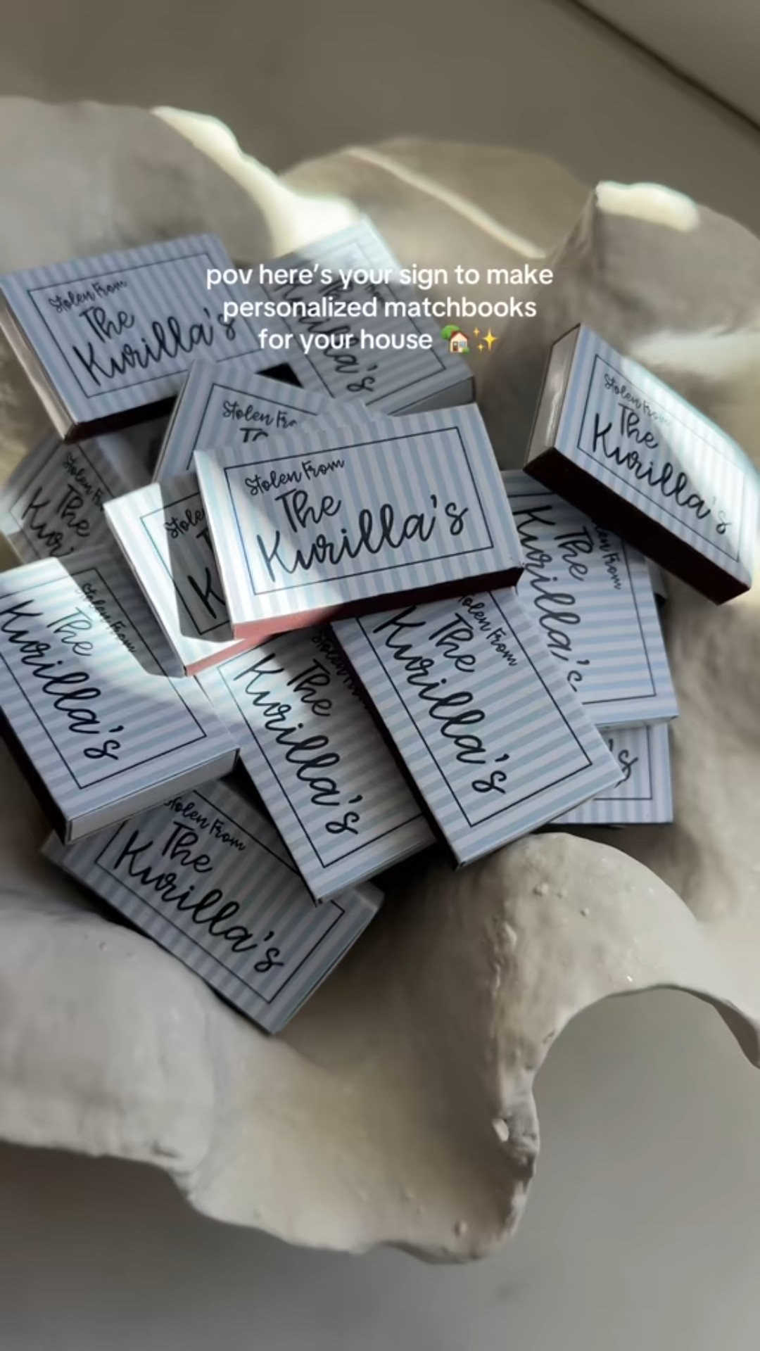 Here’s your sign to design your own personalized matchbooks for your home! 

Literally so obsessed with how these turned out - I ordered them from VistaPrint! ✨

#LTKHome #LTKdayinmylife #LTKSaleAlert
