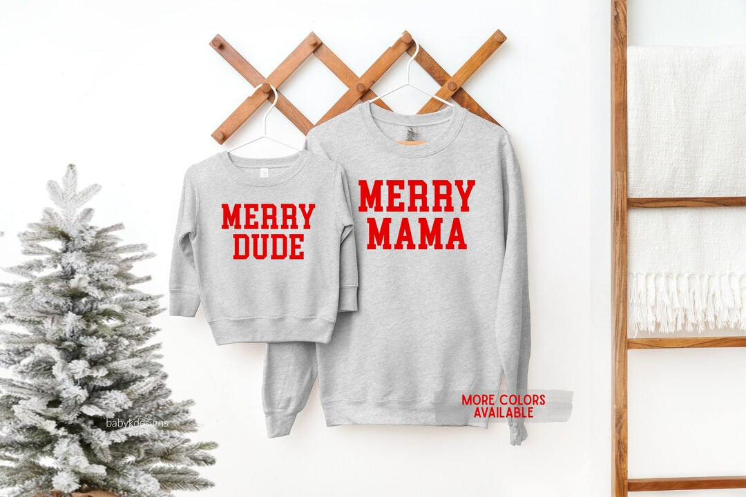 Boy Christmas Sweatshirt, Merry Dude, Kid Christmas Shirt, Toddler Sweatshirt, Personalized Sweat... | Etsy (US)